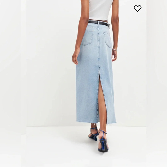 Reformation Kass Maxi Denim Skirt in Bowen Size 27 - Full Length Jean Skirt - Picture 11 of 15